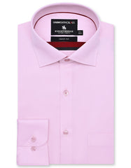 Plain L Pink Tailored Smart Fit Shirt FS2320SF-14.5
