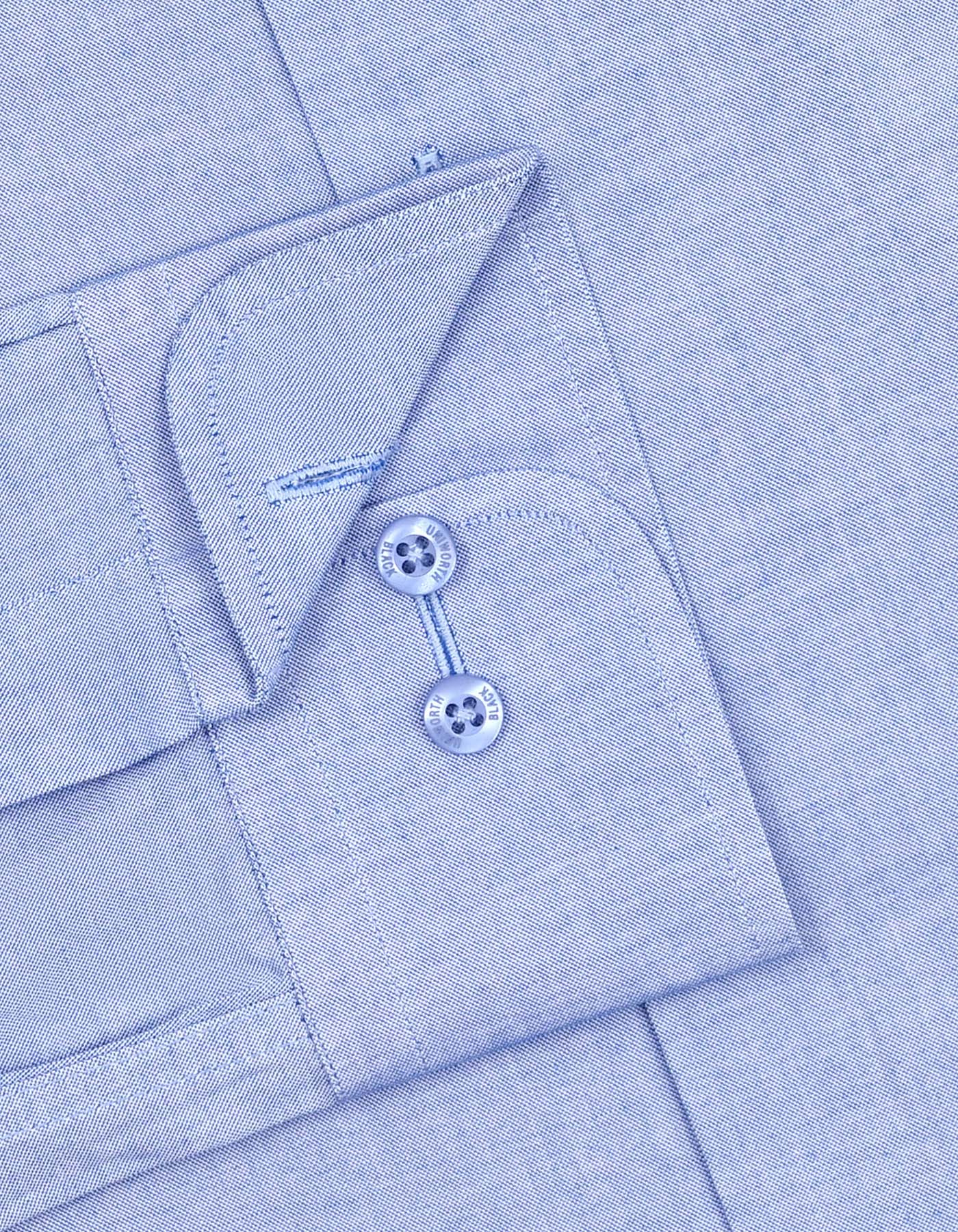 Plain L Blue Classic Fit Shirt FS2335-7RF-15.5