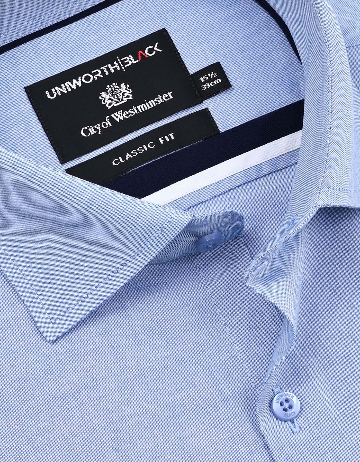 Plain L Blue Classic Fit Shirt FS2335-7RF-15