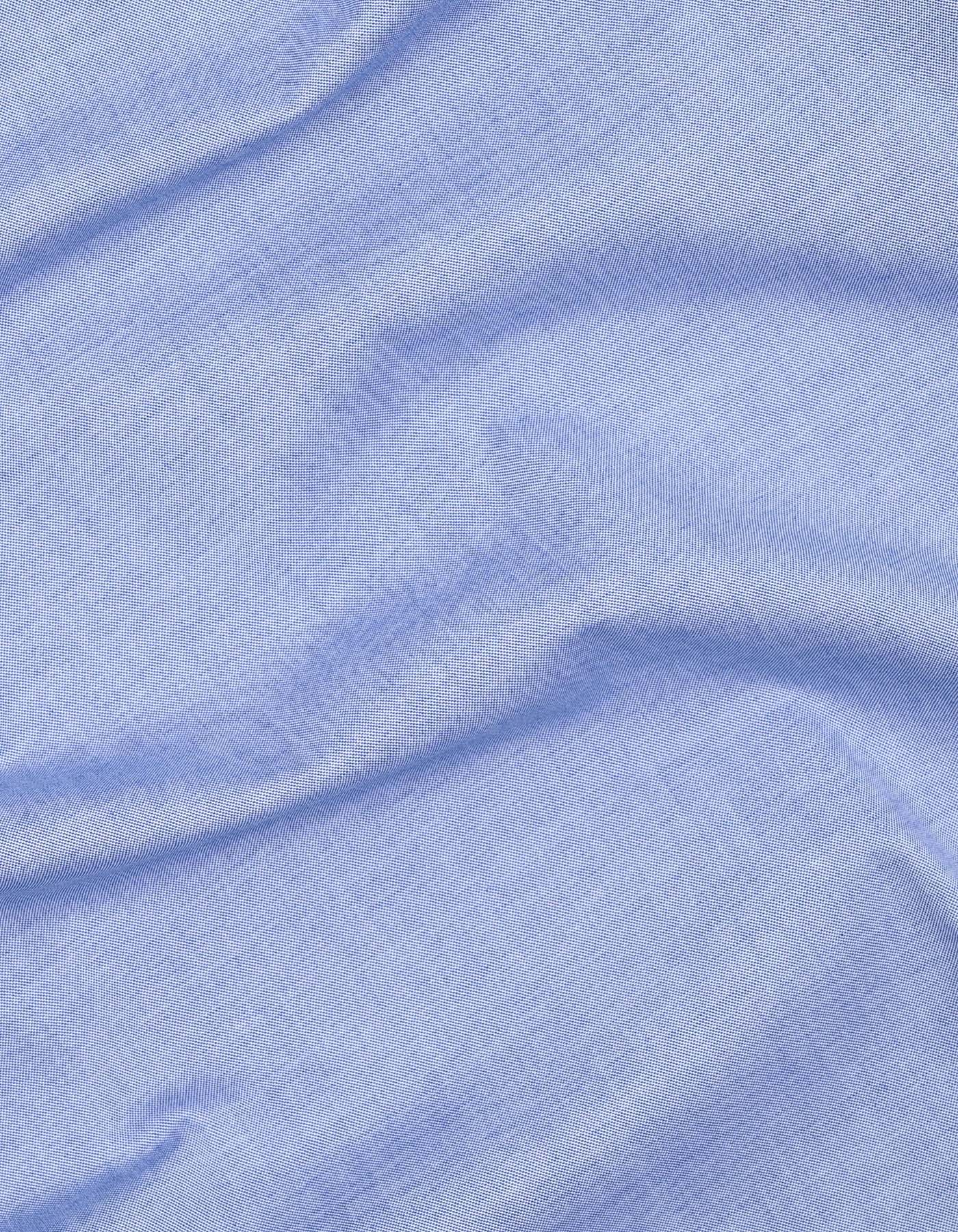 Plain L Blue Tailored Smart Fit Shirt FS2335-7SF-16