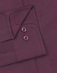 Plain Maroon Tailored Smart Fit Shirt FS2337-1SF-15.5