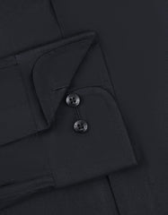 Plain Black Tailored Smart Fit Shirt FS2338-1SF-15.5