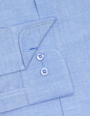 Plain L Blue Tailored Smart Fit Shirt FS2341-2SF-15.5