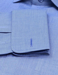 Plain L Blue Classic Fit Shirt FS2341RD-15.5