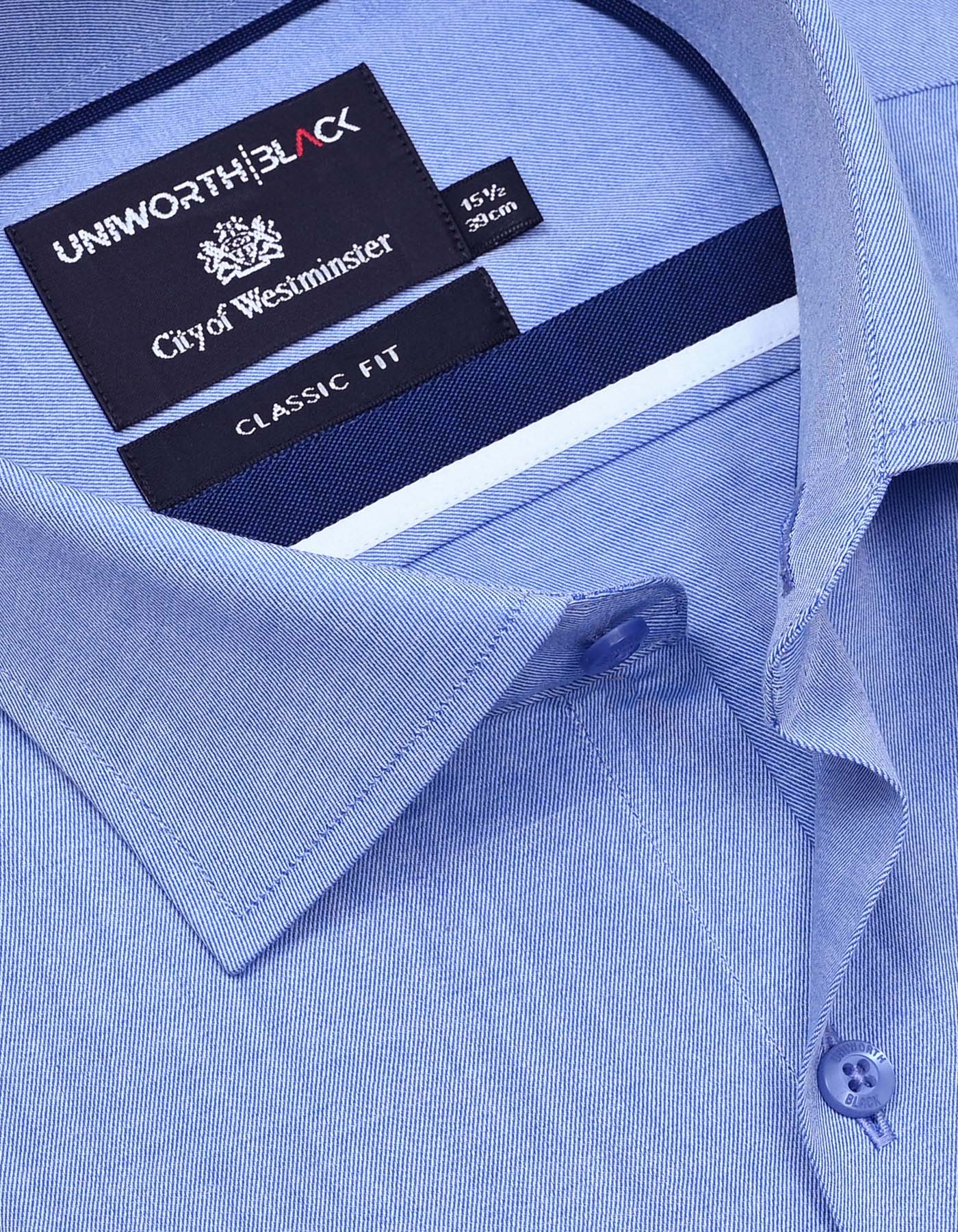 Plain L Blue Classic Fit Shirt FS2341RD-15