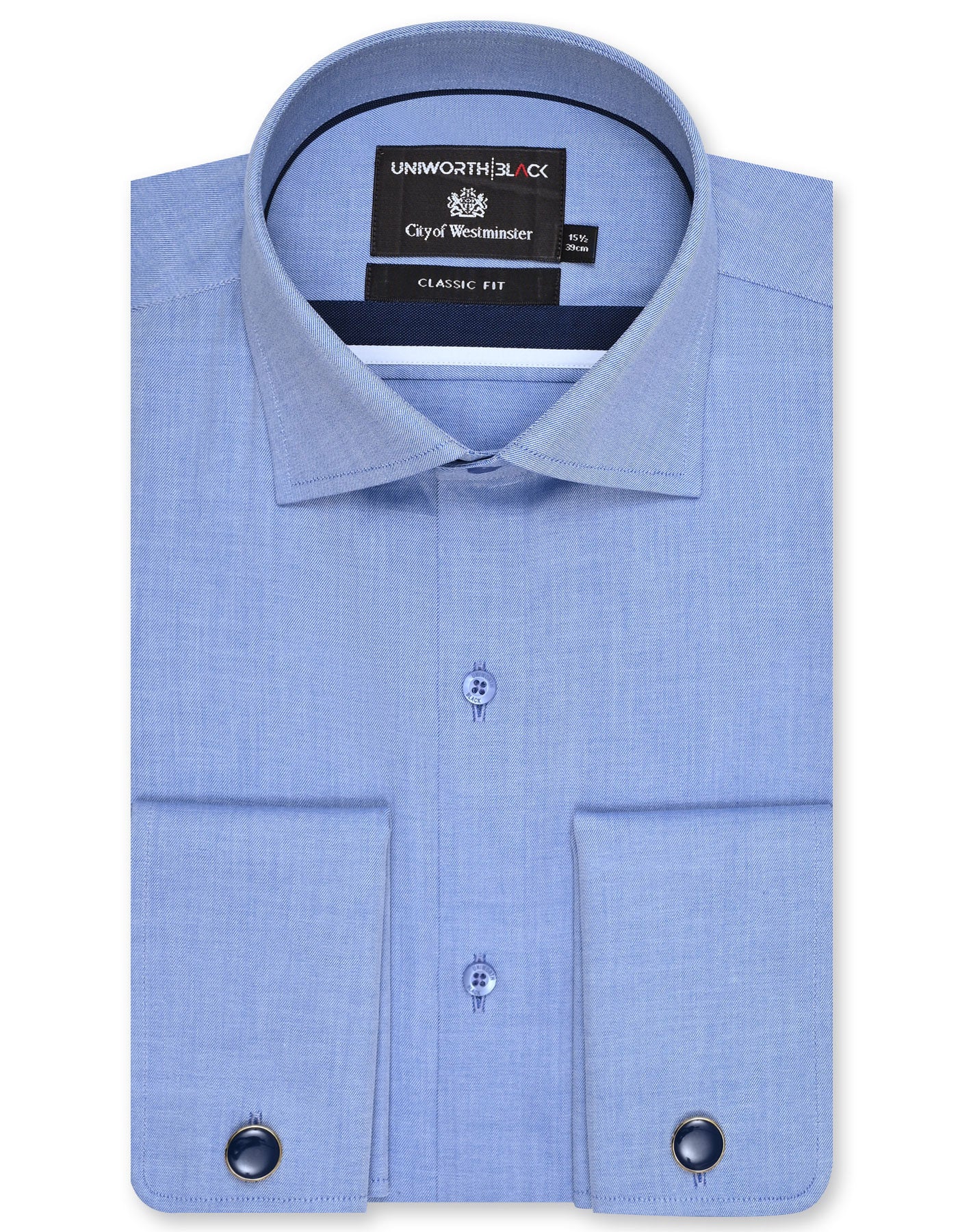 Plain L Blue Classic Fit Shirt FS2341RD-14.5