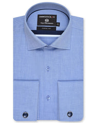 Plain L Blue Classic Fit Shirt FS2341RD-14.5