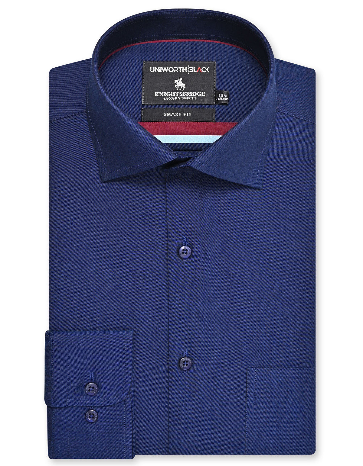 Plain Royal Blue Tailored Smart Fit Shirt FS2342-1SF-14.5