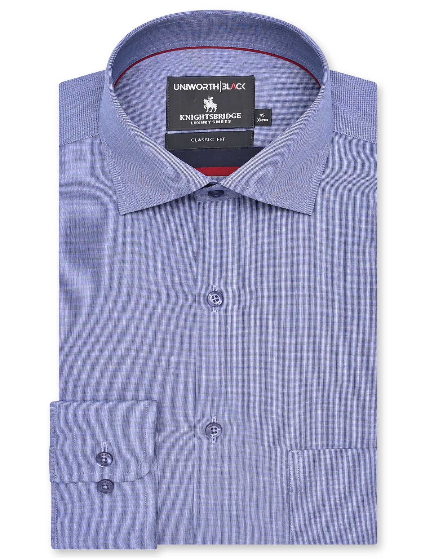 Plain Blue Classic Fit Shirt FS2343-3RF-14.5