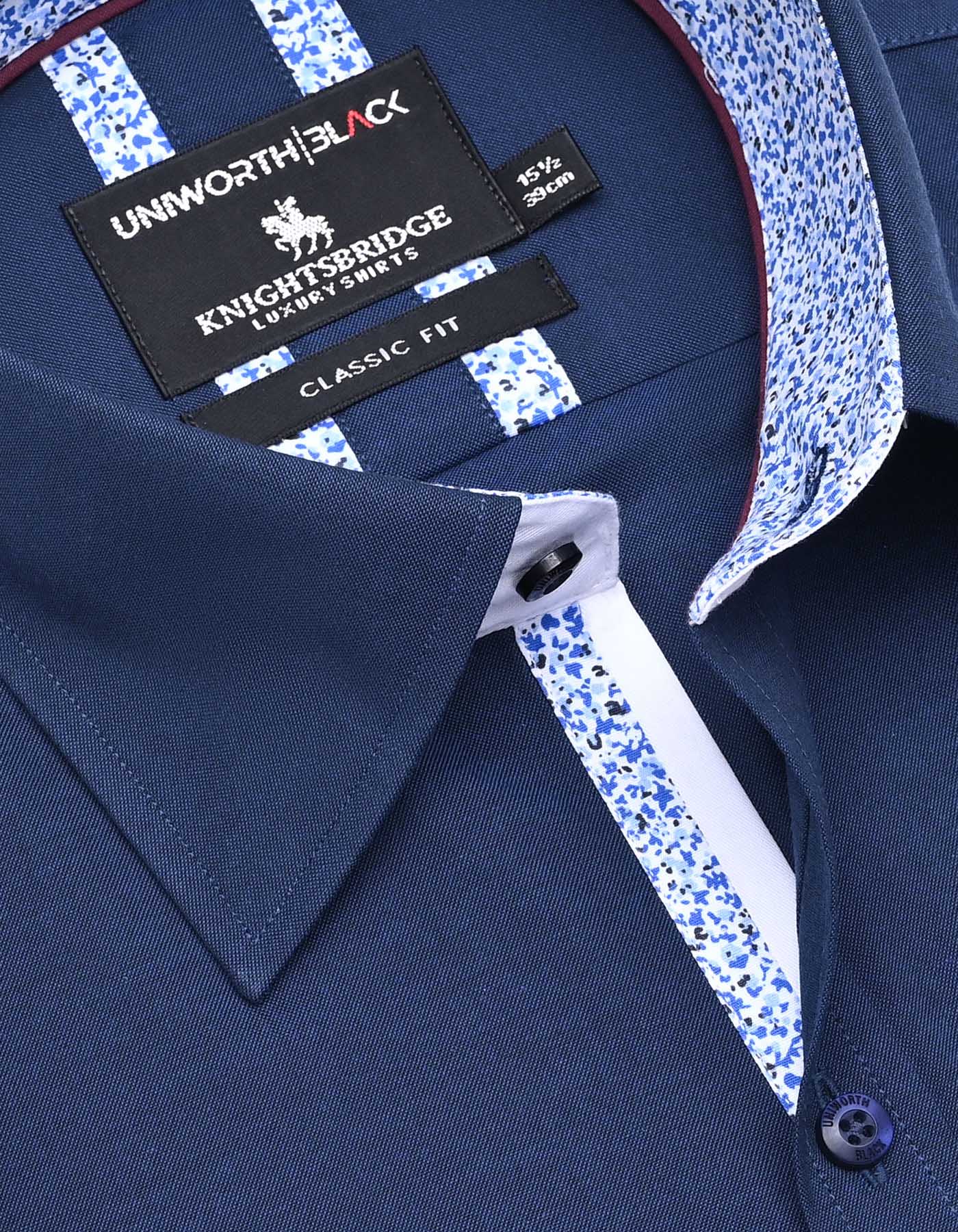 Plain Royal Blue Classic Fit Shirt FS2352-2RF-15