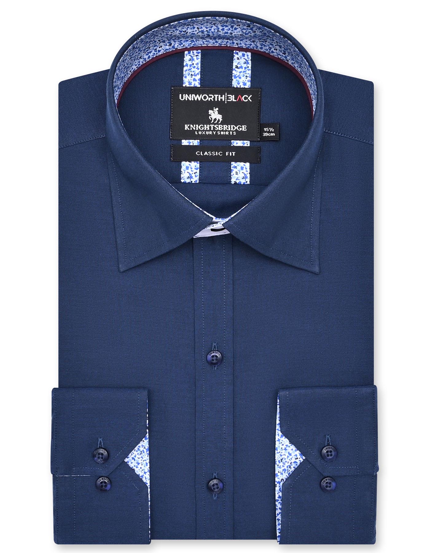Plain Royal Blue Classic Fit Shirt FS2352-2RF-14.5