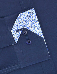 Plain Royal Blue Tailored Smart Fit Shirt FS2352-2SF-15.5
