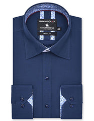 Plain Royal Blue Tailored Smart Fit Shirt FS2352-2SF-14.5