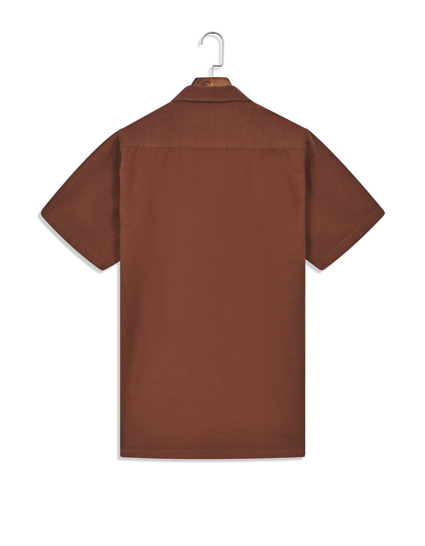 Plain Brown Tailored Smart Fit Shirt FS2366SH-16.5