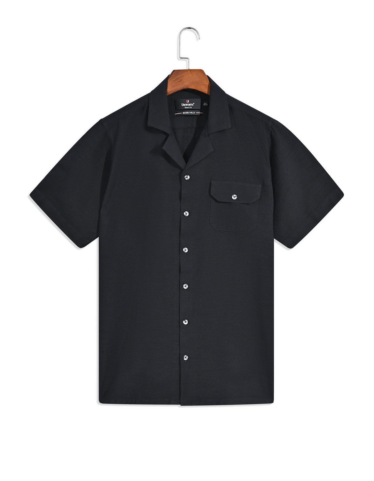 Plain Black Tailored Smart Fit Shirt FS2368SH-14.5