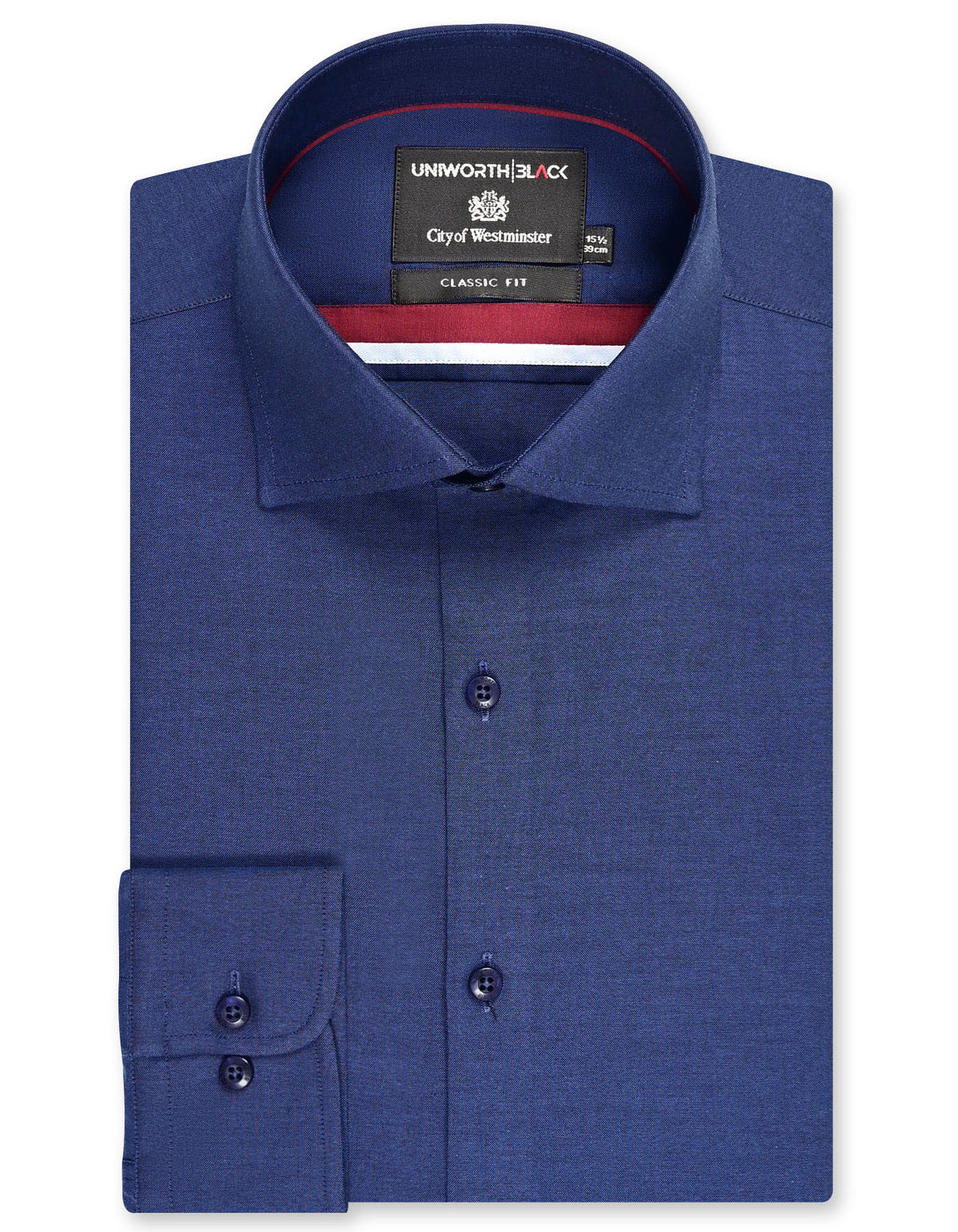 Plain Royal Blue Tailored Smart Fit Shirt FS2379-1SF-14.5