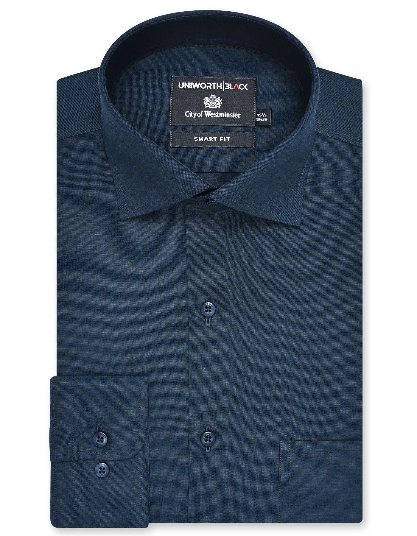 Plain Teal Tailored Smart Fit Shirt FS2384-1SF-14.5