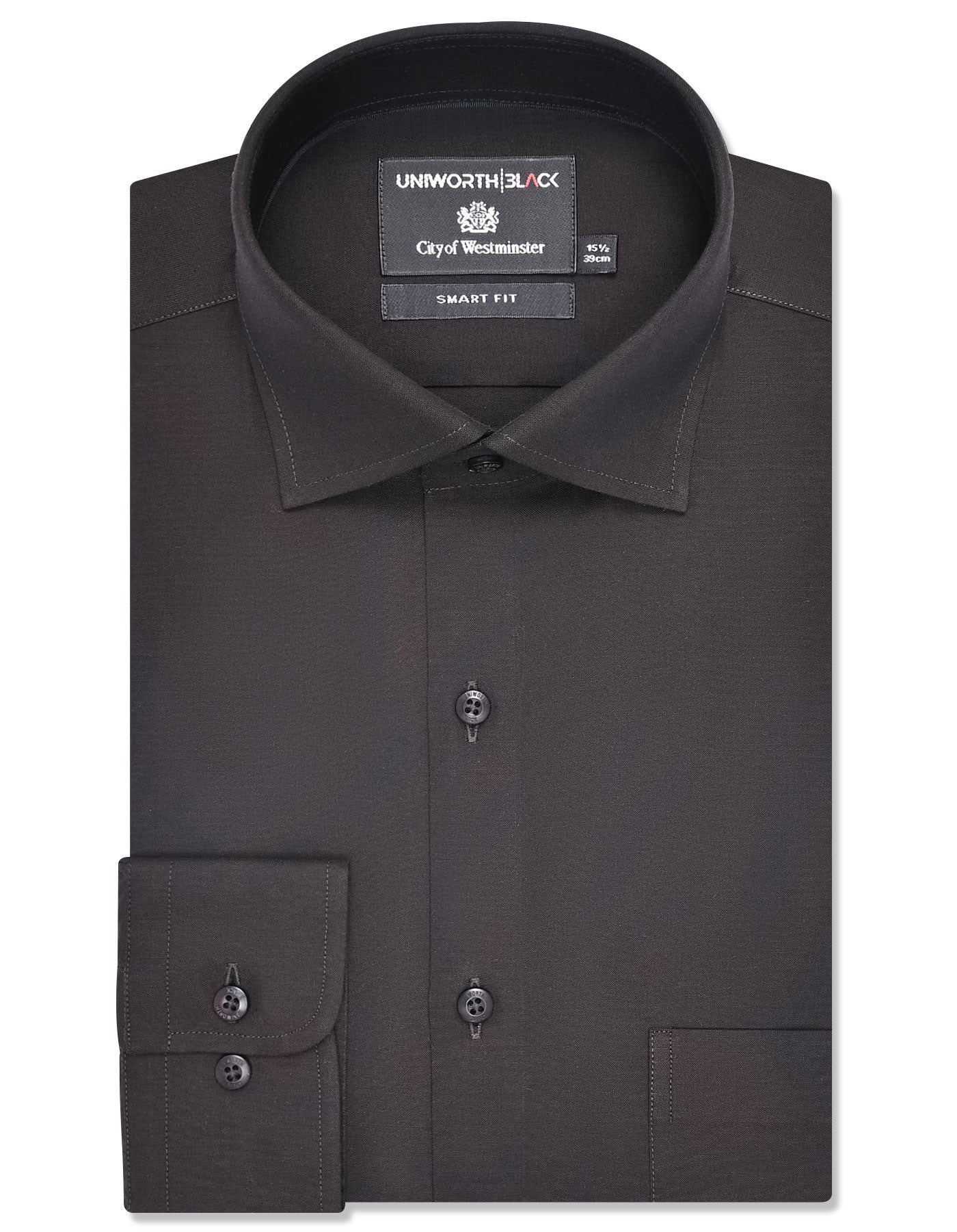 Plain Chocolate Tailored Smart Fit Shirt FS2385-3SF-14.5