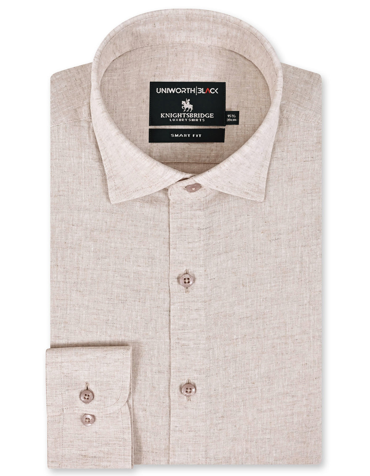 Fawn Plain Classic Fit Linen Shirt