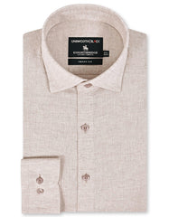 Fawn Plain Classic Fit Linen Shirt