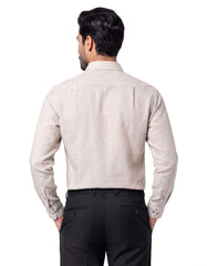 Fawn Plain Classic Fit Linen Shirt