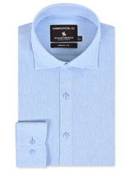 Sky Plain Tailored Smart Fit Linen Shirt