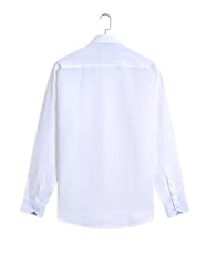 White Plain Classic Fit Linen Shirt