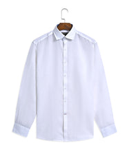 White Plain Classic Fit Linen Shirt