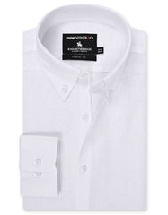 White Plain Classic Fit Linen Shirt