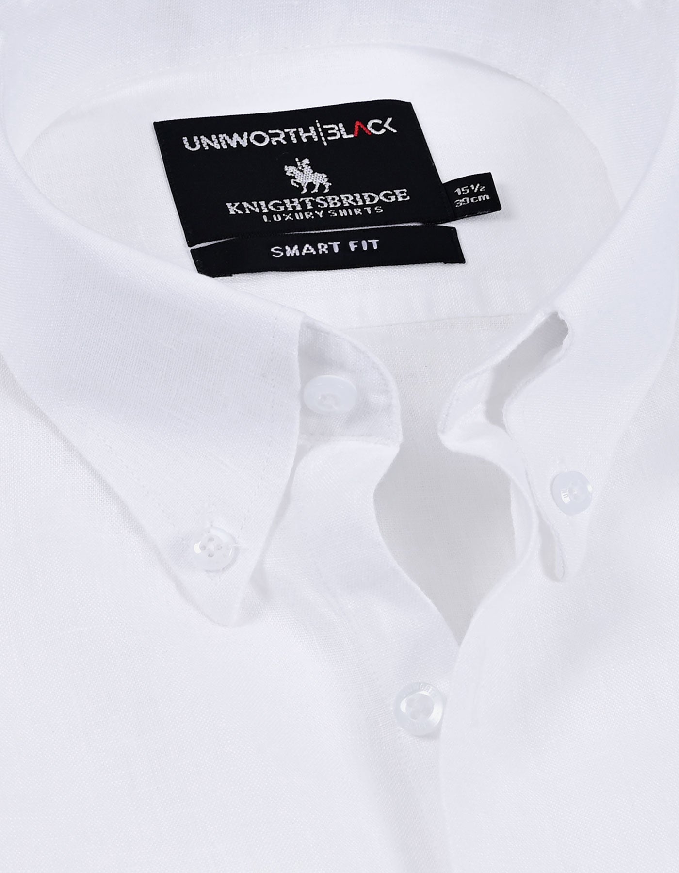 Plain White Tailored Smart Fit Shirt FS2413-3SF-15