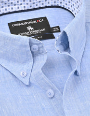 Sky Plain Classic Fit Linen Shirt