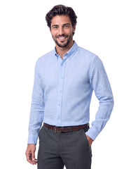 Sky Plain Classic Fit Linen Shirt