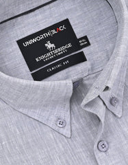 Plain L Grey Classic Fit Shirt FS2416-3RF-15