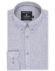 Plain L Grey Classic Fit Shirt FS2416-3RF-14.5