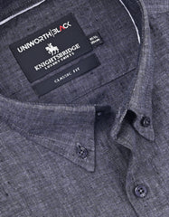 Plain D Grey Classic Fit Shirt FS2425-3RF-15
