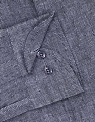 Plain D Grey Tailored Smart Fit Shirt FS2425-3SF-15.5