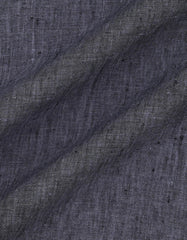 D Grey Plain Tailored Smart Fit Linen Shirt