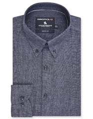 Plain D Grey Tailored Smart Fit Shirt FS2425-3SF-14.5