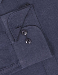 Plain Navy Tailored Smart Fit Shirt FS2426-1SF-16.5