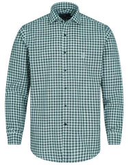 Check White/Green Classic Fit Shirt FS2709-1RF-14.5