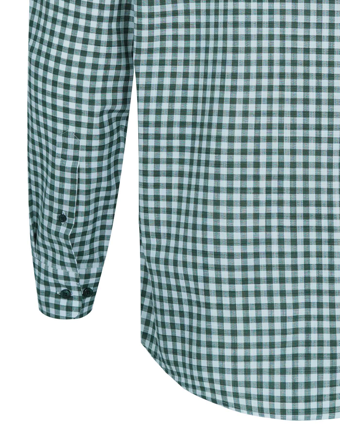 Check White/Green Tailored Smart Fit Shirt FS2709-1SF-15.5