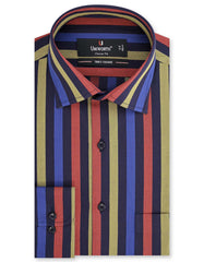 Stripe Navy/Red Classic Fit Shirt FS2713RF-14.5