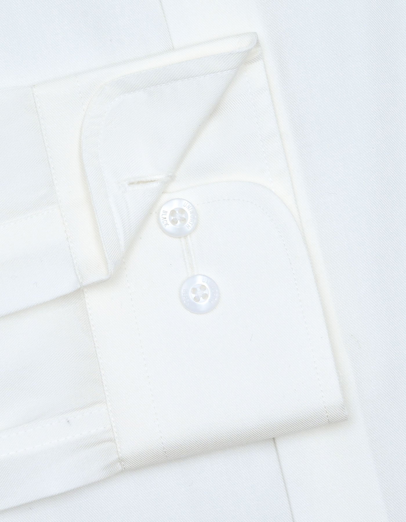Plain Off White Tailored Smart Fit Shirt FS2715-4SF-15.5