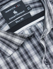 Check White/Black Classic Fit Shirt FS2720-1RF-15