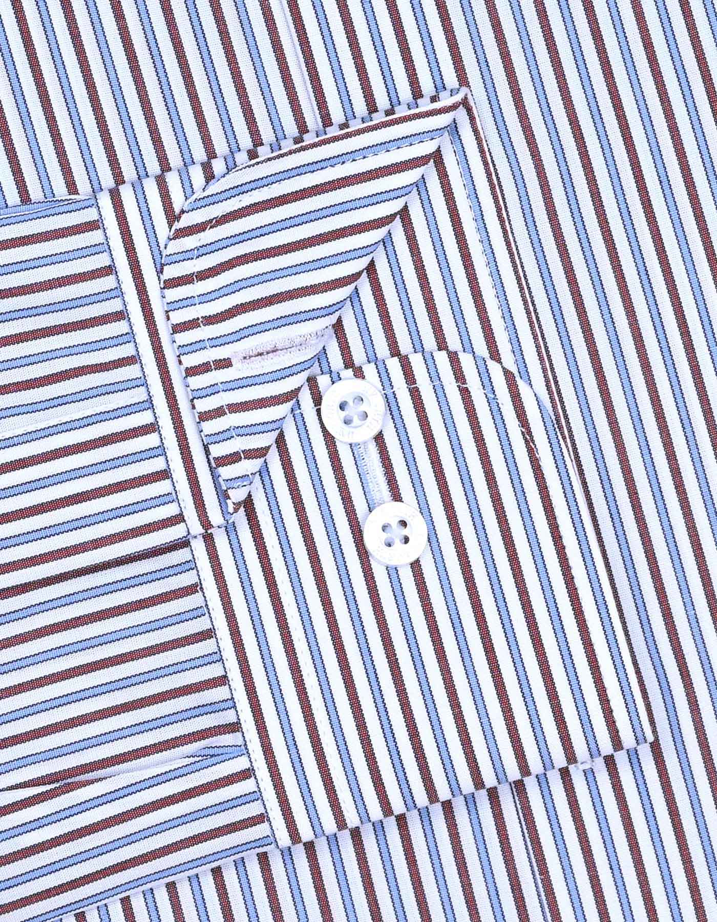 Stripe Maroon Classic Fit Shirt FS2720-2RF-15.5