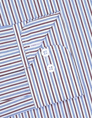 Stripe Maroon Tailored Smart Fit Shirt FS2720-2SF-15.5