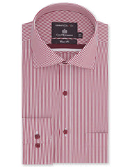 Stripe White/Red Classic Fit Shirt FS2720RF-14.5