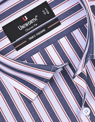 Stripe Maroon Classic Fit Shirt FS2722-2RF-15