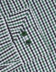 Check White/Green Classic Fit Shirt FS2725-1RF-15.5