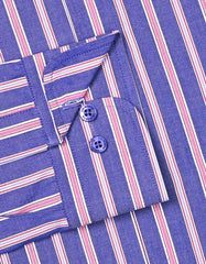 Stripe Purple Tailored Smart Fit Shirt FS2725-2SF-15.5